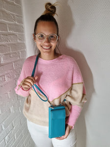 Klein tasje met 1 vak BLAUW